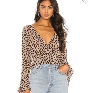 Superdown Madeline Surplice Top